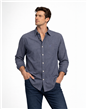 2447 - Camisa Polo Rayada Con Bolsillo