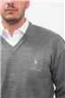 5805 - Escote en V Fino Polo Liso TALLE ESPECIAL