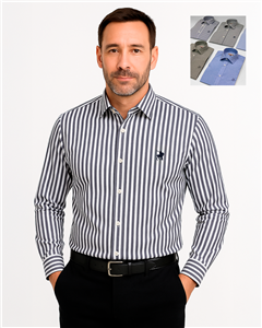 2433 -  Camisa Polo Con Spandex Y Cuello Italiano