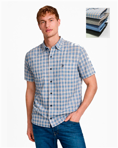 2674 - Camisa M/C Cuadrillé Polo