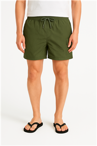 3204 - Short De Baño Cargo Con Spandex