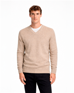 5453 - Sweater Escote V Liso