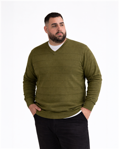 5954 - Sweater Escote V Fantasía TALLE ESPECIAL